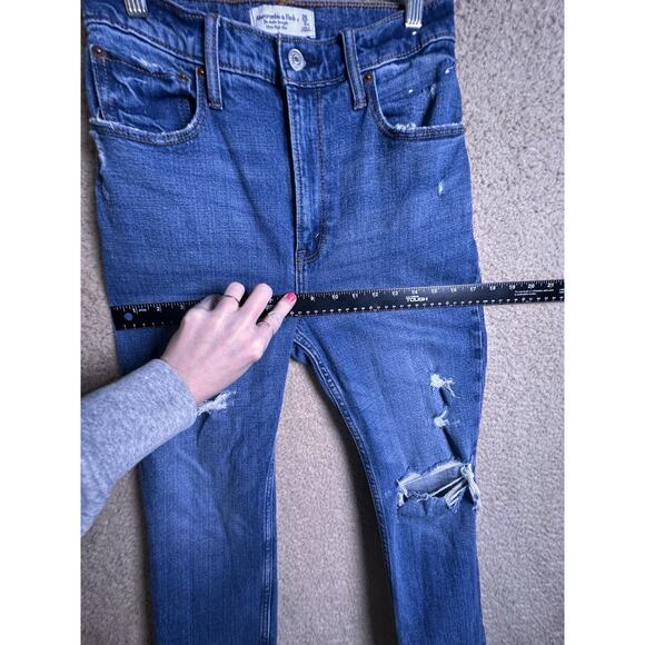 Abercrombie & Fitch The Ankle Straight Ultra High Rise Curve Love Sz 26 2 Jeans - Picture 8 of 12